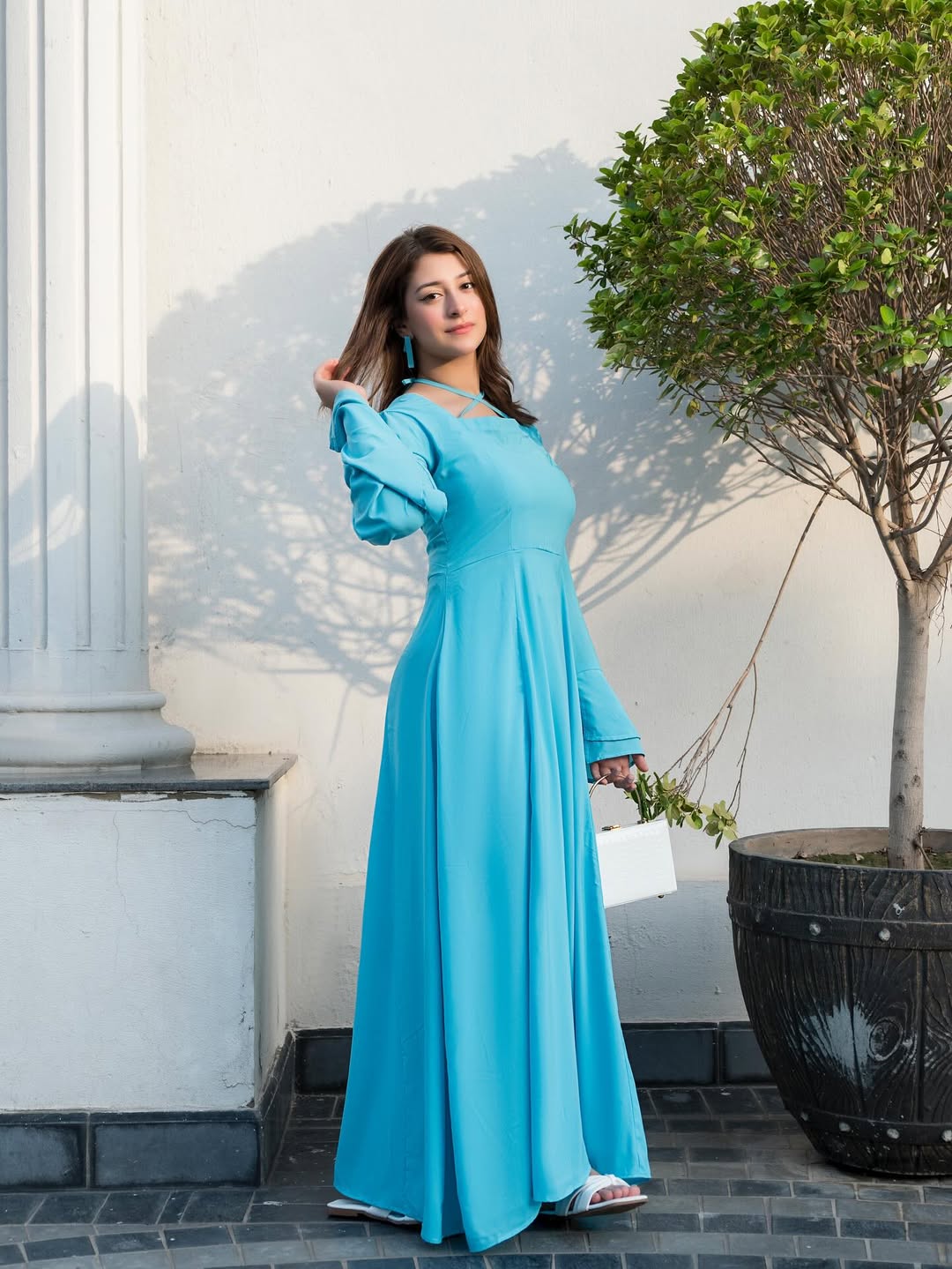 Sky Evening Gown