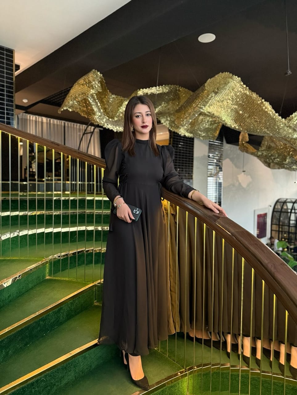 Black Chiffon Frock