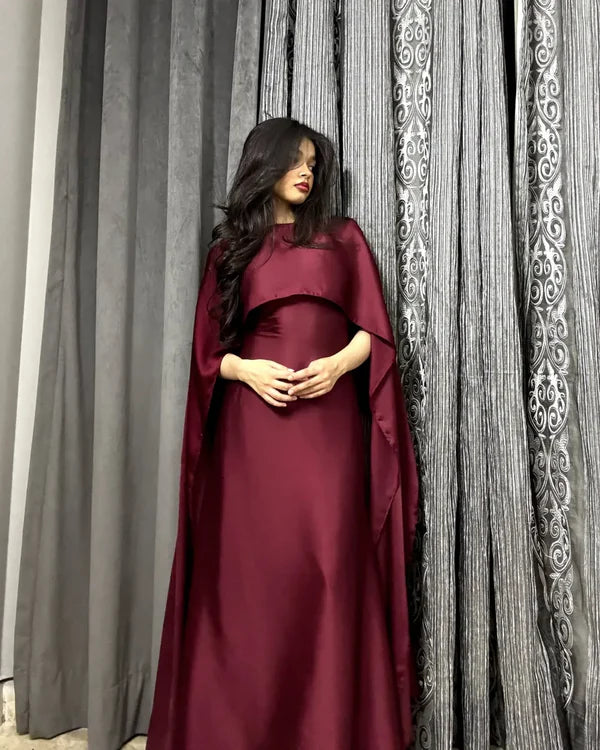 Classic Maroon Flair Maxi