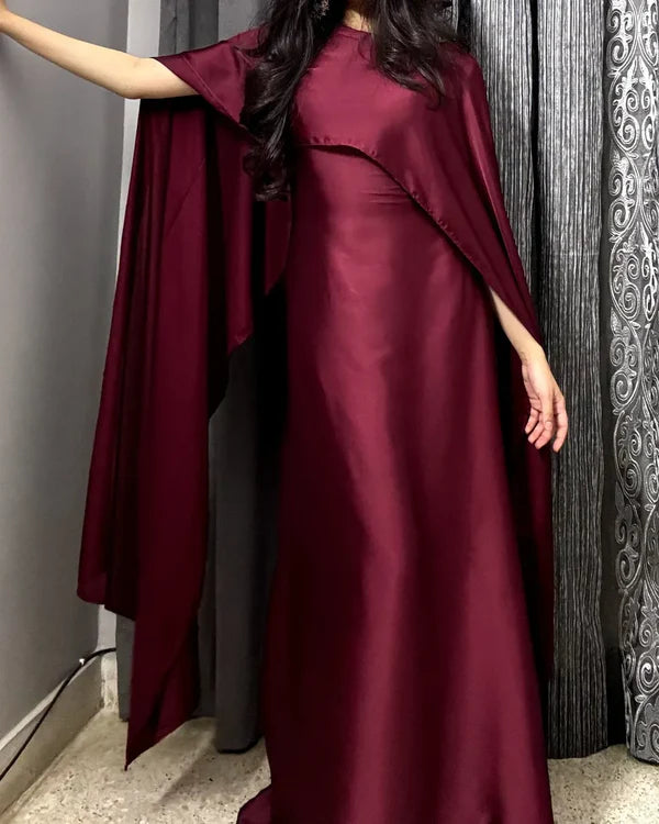 Classic Maroon Flair Maxi