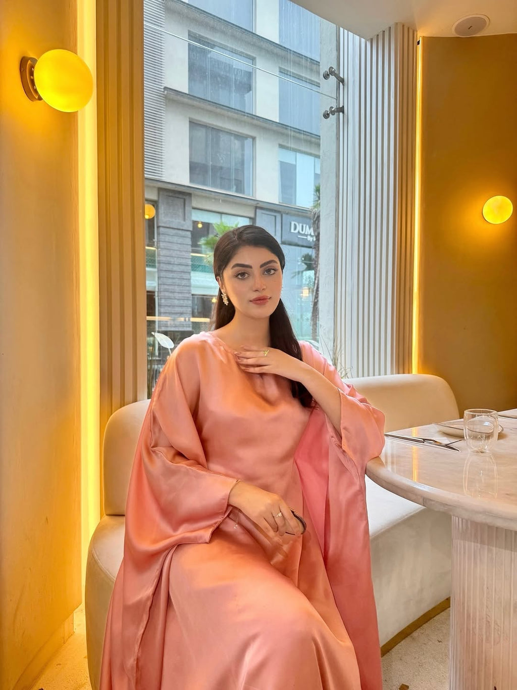 Butterfly Pinkish Kaftan