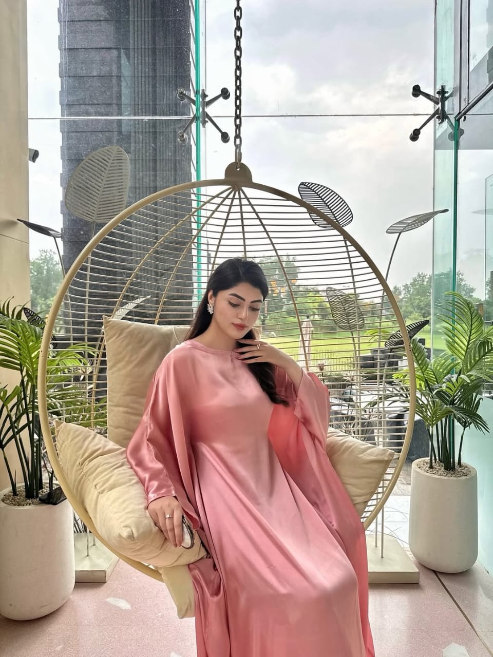 Butterfly Pinkish Kaftan