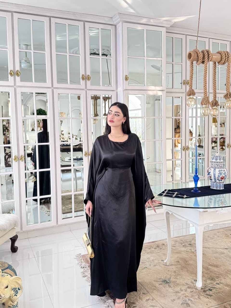 Butterfly Black Kaftan