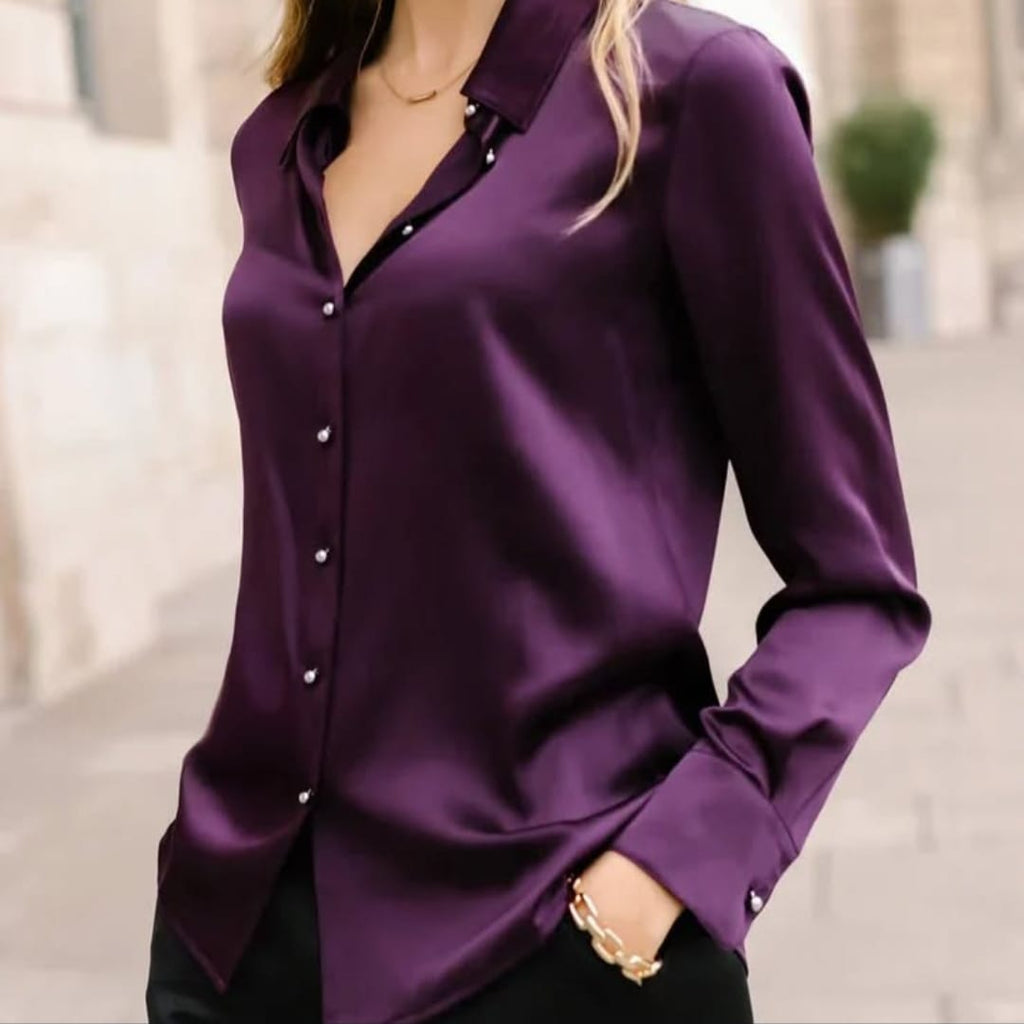Purple Silk Shirt