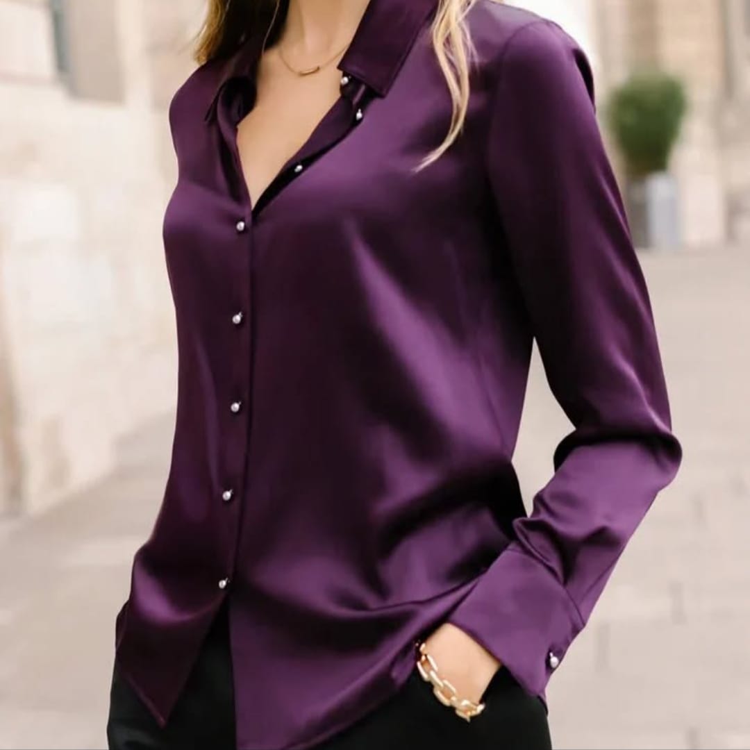 Purple Silk Shirt